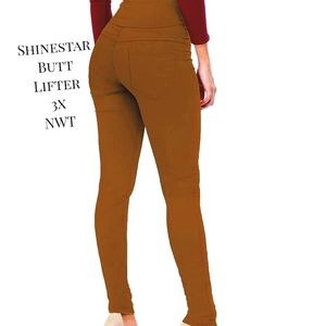 BOOTY LIFTING JEANS NWT Shinestar Pumpkin Orange Size 3X